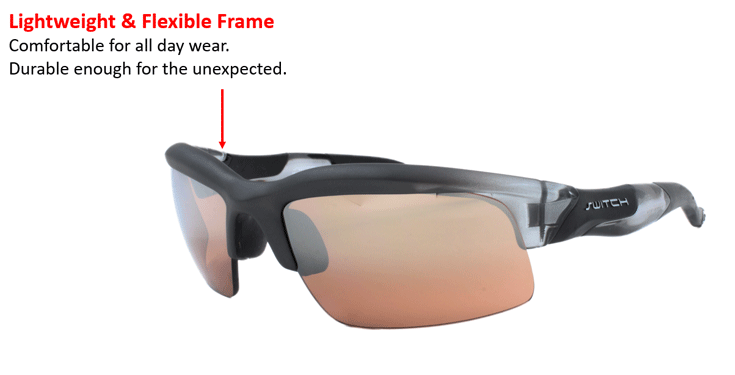 shatterproof lenses for maximum protection to keep your focus on the ball with add UV protection